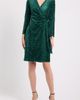 Anne Klein Anne Klein Sequin Long Sleeve Wrap Dress - 1