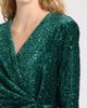 Anne Klein Anne Klein Sequin Long Sleeve Wrap Dress - 4