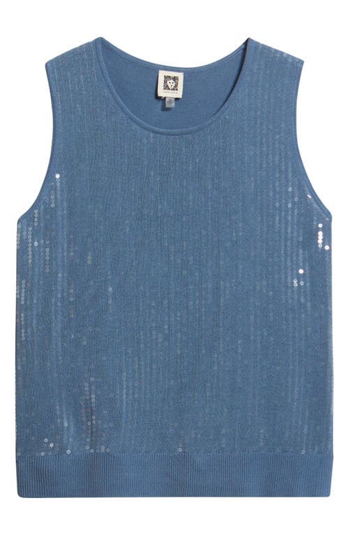 Anne Klein Anne Klein Sequined Crewneck Sweater Tank