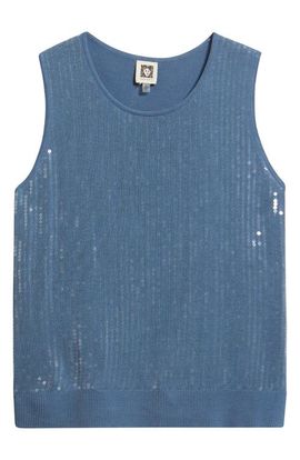 Anne Klein Anne Klein Sequined Crewneck Sweater Tank
