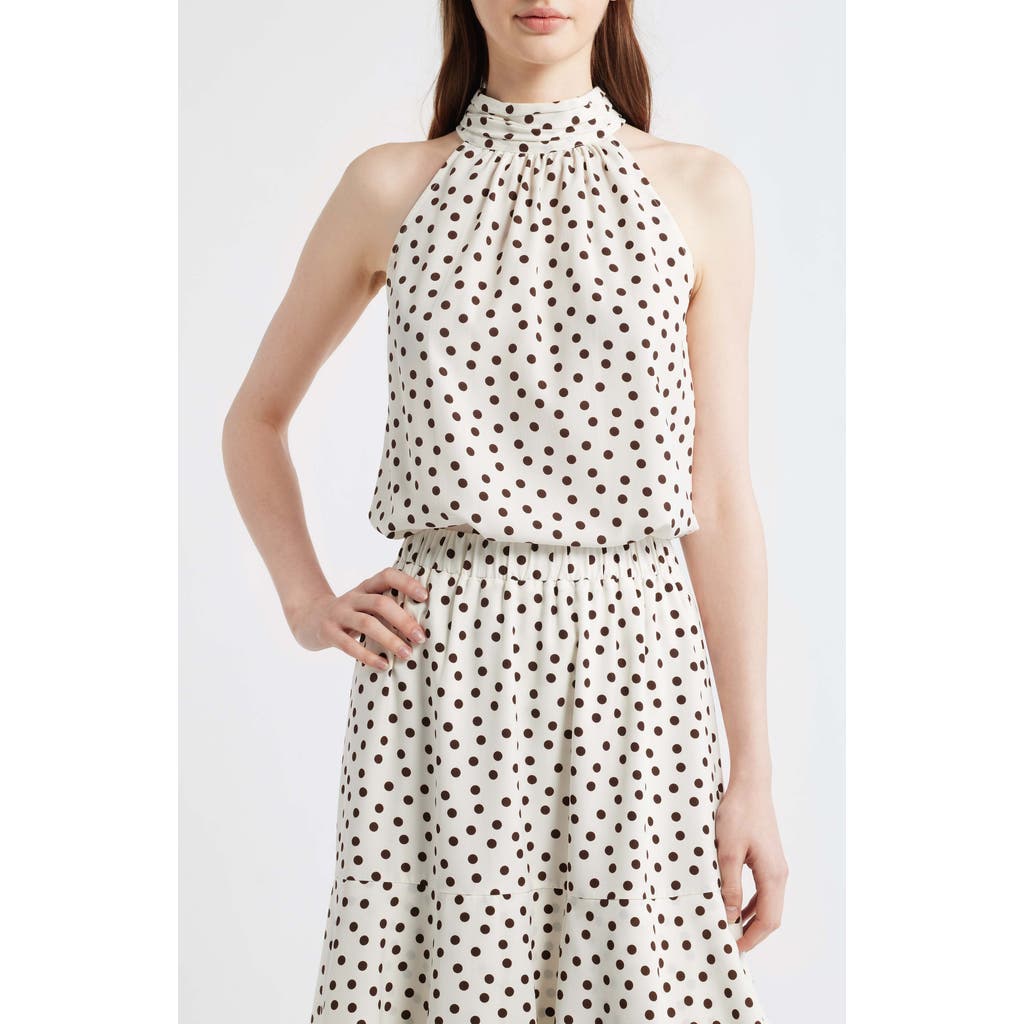 Anne Klein Anne Klein Shirred Neck Sleeveless Top
