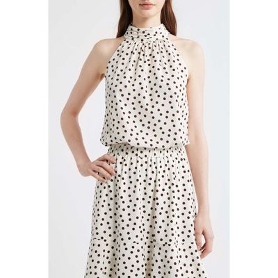 Anne Klein Anne Klein Shirred Neck Sleeveless Top