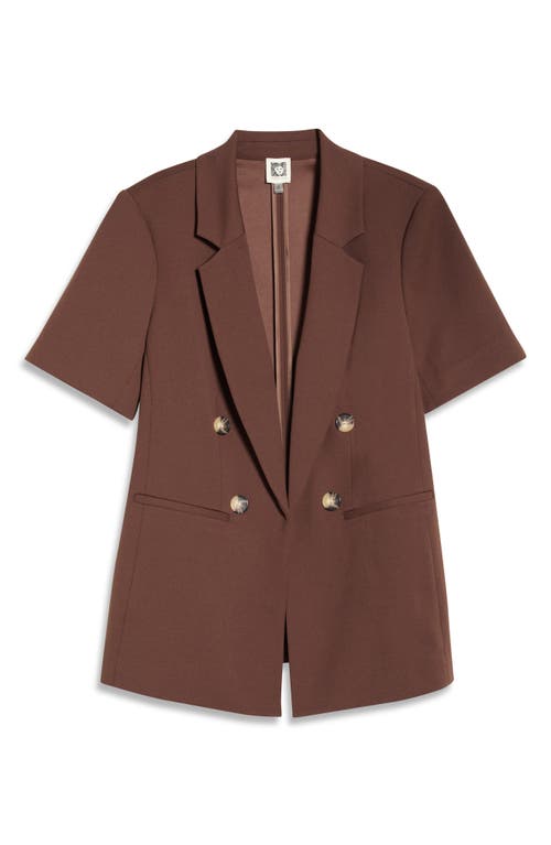 Anne Klein Anne Klein Short Sleeve Double Breasted Blazer