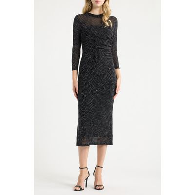 Anne Klein Anne Klein Side Ruched Midi Dress