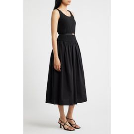 Anne Klein Anne Klein Sleeveless Mixed Media Midi Dress