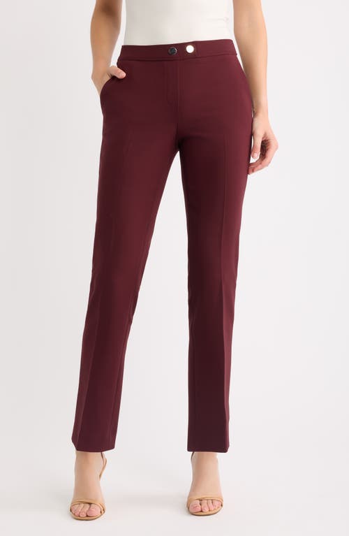 Anne Klein Anne Klein Straight Leg Pull On Pants