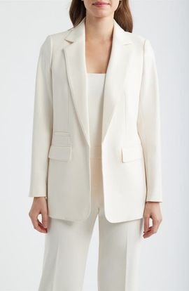 Anne Klein Anne Klein Tailored Open Front Blazer