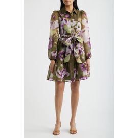Anne Klein Anne Klein Tiered Chiffon Shirt Dress