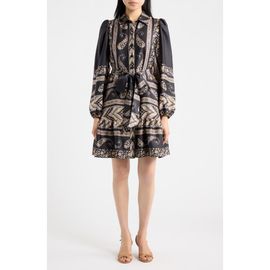 Anne Klein Anne Klein Tiered Paisley Print Shirtdress