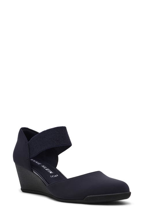 Anne Klein Anne Klein Tiffany Ankle Strap Wedge Pump