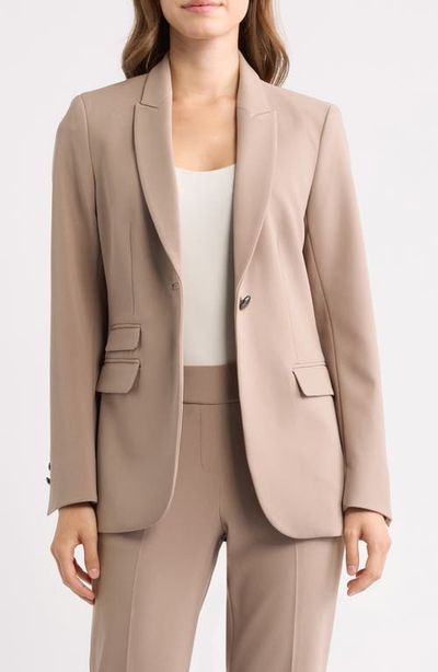 Anne Klein Anne Klein Triple Pocket One-Button Blazer