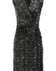 Anne Klein Anne Klein Twist Front Sequin Sheath Dress - 3