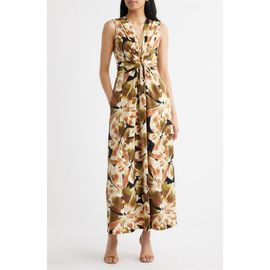 Anne Klein Anne Klein Twist Front Sleeveless Maxi Dress
