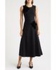 Anne Klein Anne Klein Velvet Floral Appliqu Fit & Flare Dress - 1