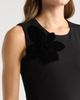 Anne Klein Anne Klein Velvet Floral Appliqu Fit & Flare Dress - 4