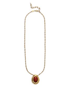 Anni Lu Anni Lu Cherry On Top Red Jasper Pendant Necklace, 18.5-20.86