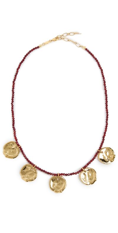 Anni Lu Anni Lu Dream Catcher Necklace Deep Burgundy One