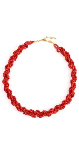 Anni Lu Anni Lu Scarlet Wave Necklace Bright Red One