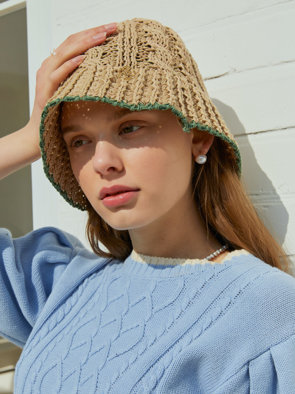 ANOETIC ANC Color Twisted Bucket Hat_Beige