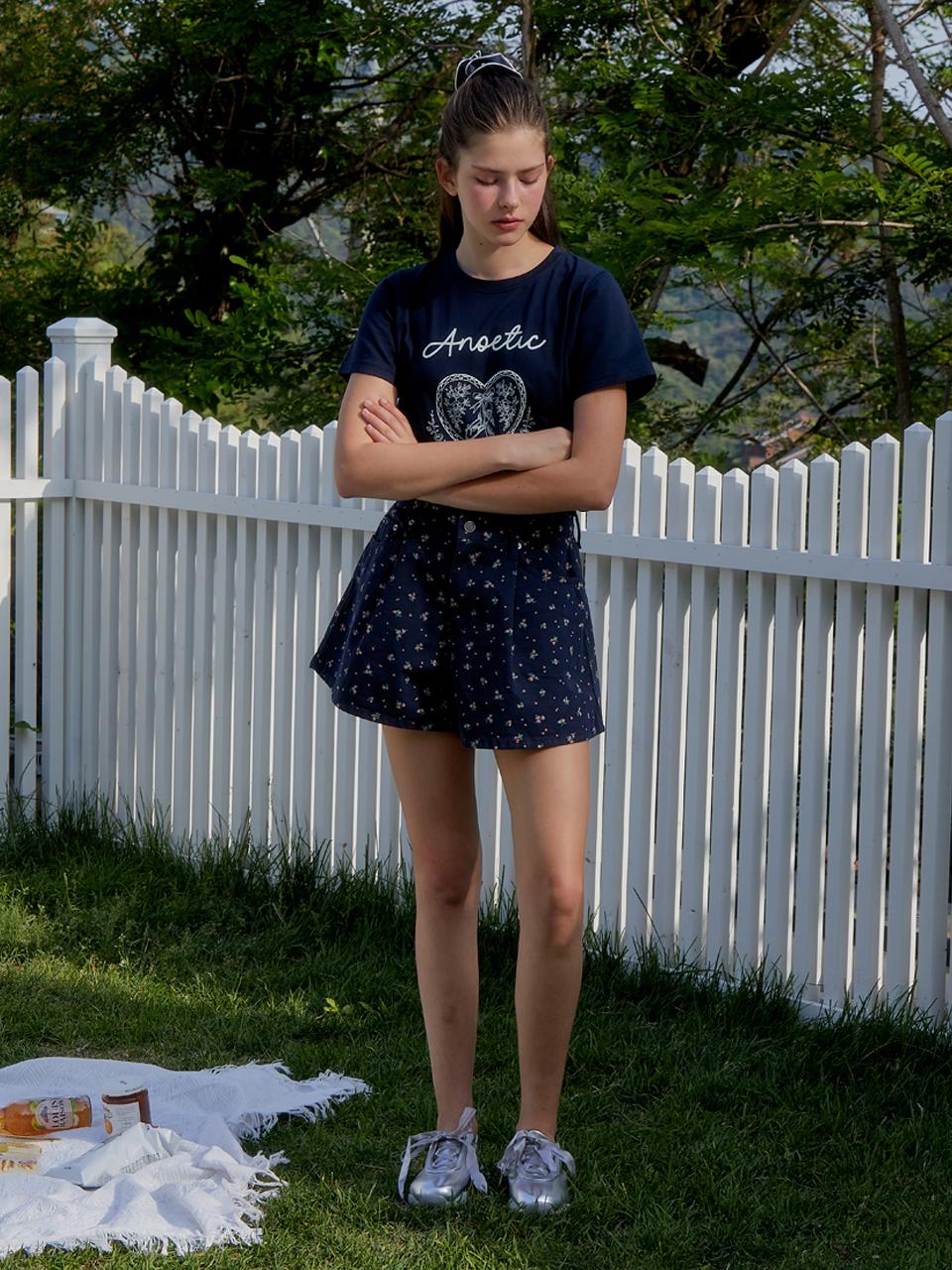 ANOETIC ANC Flower Short Pants_Navy