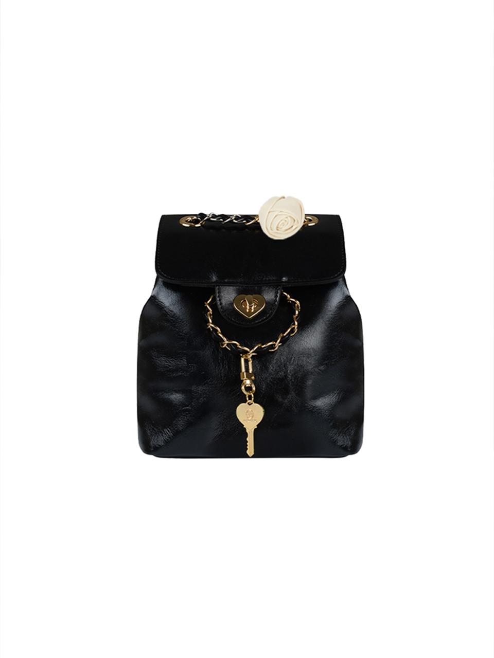ANOETIC Heart Corsage Backpack_Black