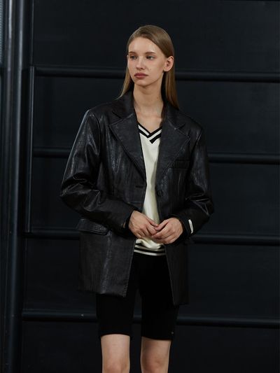 ANOETIC LAYERED BIKER SHORTS_BLACK