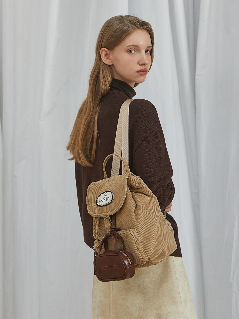 ANOETIC MINI CASE BAG CHARM_BROWN