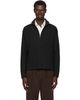 ANOTHER ASPECT ANOTHER ASPECT Black Another 1.0 Zip Sweatshirt - 1