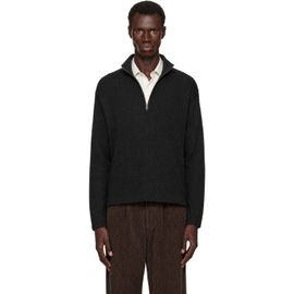 ANOTHER ASPECT ANOTHER ASPECT Black Another 1.0 Zip Sweatshirt