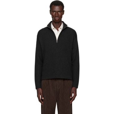 ANOTHER ASPECT ANOTHER ASPECT Black Another 1.0 Zip Sweatshirt