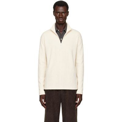 ANOTHER ASPECT ANOTHER ASPECT Off-White Another 1.0 Zip Sweatshirt