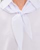 Another Girl Another Girl Boxy Shirt with Neck Scarf White - 6