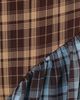 Another Girl Another Girl Contrast Check Panel Midaxi Dress Brown/Blue - 6