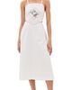 Another Girl Another Girl Embroidered Handkercheif Detail Dress White - 1