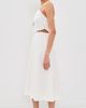Another Girl Another Girl Embroidered Handkercheif Detail Dress White - 4