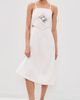 Another Girl Another Girl Embroidered Handkercheif Detail Dress White - 5