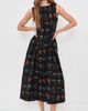 Another Girl Another Girl Handcrafted Hip Gathered Midaxi Dress Black - 2