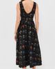 Another Girl Another Girl Handcrafted Hip Gathered Midaxi Dress Black - 3