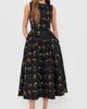 Another Girl Another Girl Handcrafted Hip Gathered Midaxi Dress Black - 5