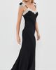 Another Girl Another Girl Lace Trim Satin Maxi Slip Dress Black - 4