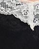 Another Girl Another Girl Lace Trim Satin Maxi Slip Dress Black - 6