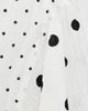 Another Girl Another Girl Polka-Dot Mix Gathered Hip Mini Dress White - 6