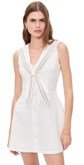 Another Girl Another Girl Sailor Mini Dress Ivory