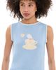 Another Girl Another Girl Teacup Knitted Tank Blue - 1