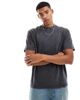 Another Influence Another Influence acid wash oversized t-shirt in black - 1