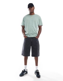 Another Influence Another Influence carpenter jorts in washed black