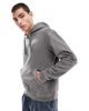 Another Influence Another Influence contrast stitch hoodie in charcoal-Gray - 1