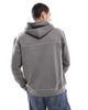 Another Influence Another Influence contrast stitch hoodie in charcoal-Gray - 4