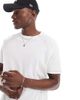 Another Influence Another Influence contrast stitch t-shirt in white - 1