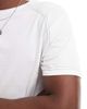 Another Influence Another Influence contrast stitch t-shirt in white - 3